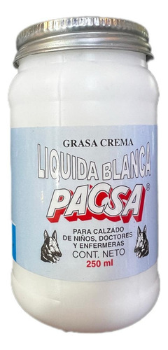 Grasa Crema Liquida Blanca Para Calzado Pacsa