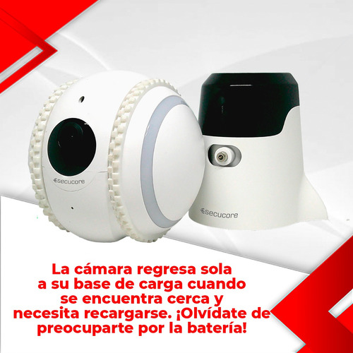 Robot Vigilar Jugar Mascotas Camara Wifi Audio 2 Vias Laser Color Blanco
