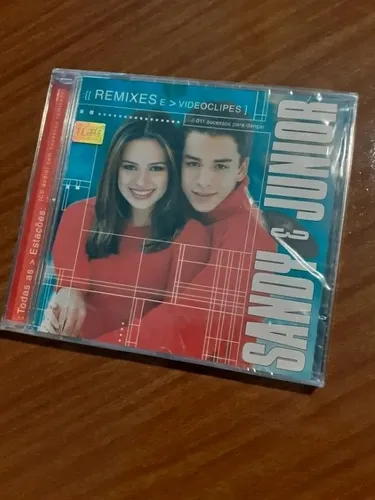 comprar Cd Sandy E Júnior Remixes  E Videoclipe Lacrado Da Época 