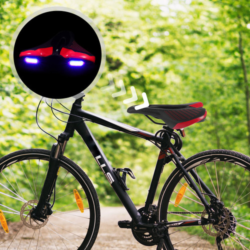 Asiento De Bicicleta Grips Bike Con Luces Traseras