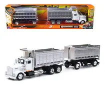 Comprar Trailer Kenworth W900 Doble Remolque Volteo New Ray 1:43