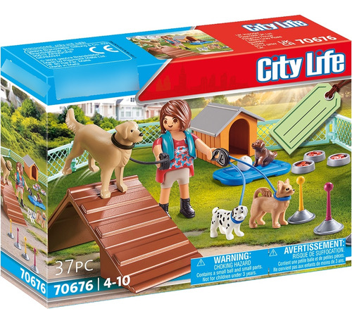 Playmobil City Life Gif Entrenadora De Perros Canil #70676