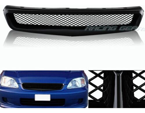For 1999-2000 Honda Civic Type-r Style Abs Black Front H Mmi