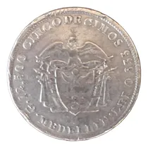 Comprar Colombia - 1876 - . Moneda De Plata 50 Centavos. Antigua