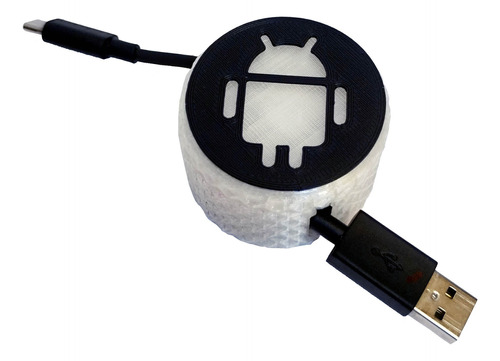 Organizador Cable Cargador Celular Apple Android Compatible