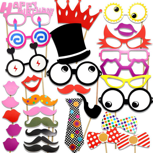 Juego De Accesorios Divertidos Y Creativos Para Fotos De Cum