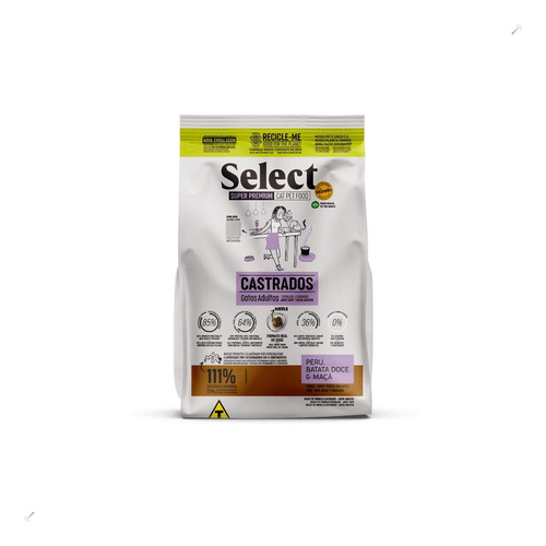 Ração Monello Select Gatos Adultos Castrados 10,1 Kg