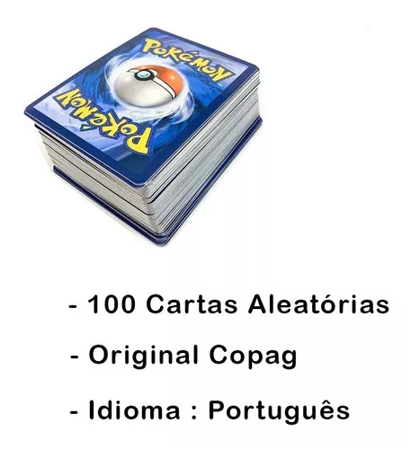 Kit com 50 Cartinhas Pokemon, Marca Copag