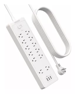 Power Strip,ntonpower Surge Protector With 12 Outlet & 3 Usb