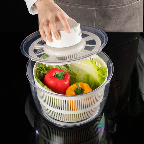 Secador De Ensalada Eléctrico, Limpiador Y Secador De