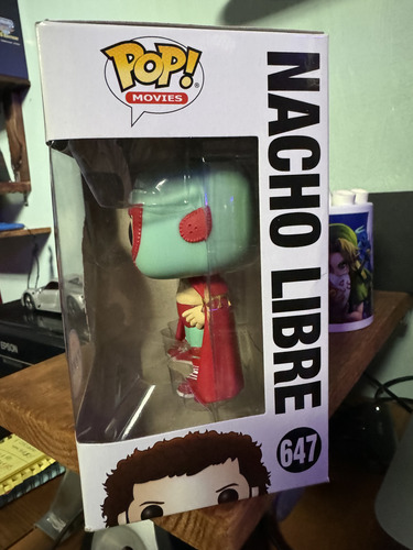 Funko Pop Nacho Libre Chase #647 Con Mascara Original (Usado)