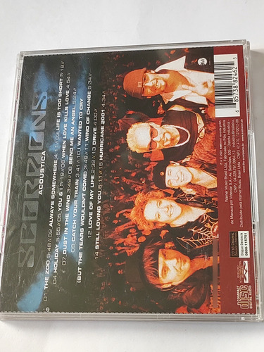 Cd Scorpions Acústica. Edição Limitada (Usado)