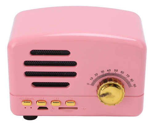 Altavoz Vintage, Portátil, Recargable, Retro, Con Reducción