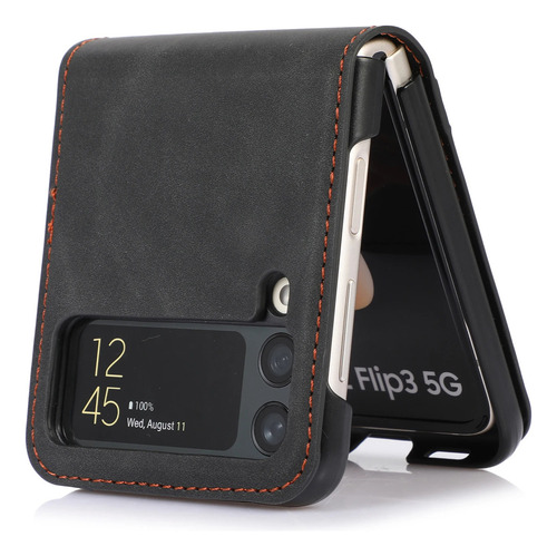 Funda Delgada De Cuero De Lujo For Samsung Galaxy Z Flip 6