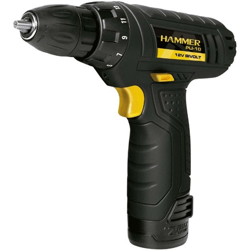 Furadeira E Parafusadeira Pli-10 12v Hammer Bivolt