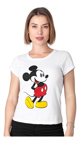 Playera Mujer Moda Camiseta Blanco Disney 58205005