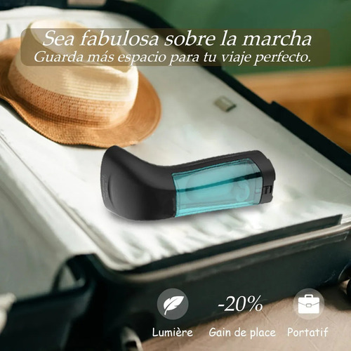 Plancha De Mano De Viaje Para Todo Tipo De Tejidos Portátil Negro