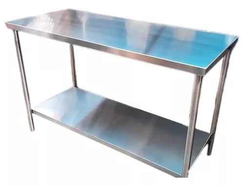 Mesa de trabajo de acero inoxidable, mesa de metal