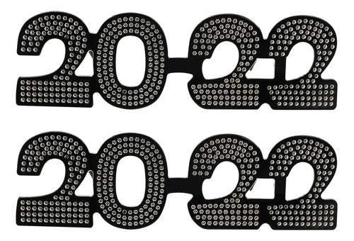 Gafas Digitales Número 2, Gafas De Año Nuevo 2022