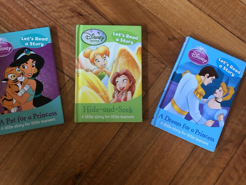 3 Libros Disney Princess Learn To Read Impecables Tapa Dura