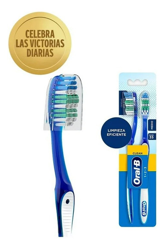 Cepillo Dental Oral-b Limpieza Efectiva 123, 2 Pzas Color Índigo