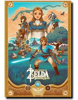 Poster Zelda Nintendo Breath Of The Wild 50x70cm