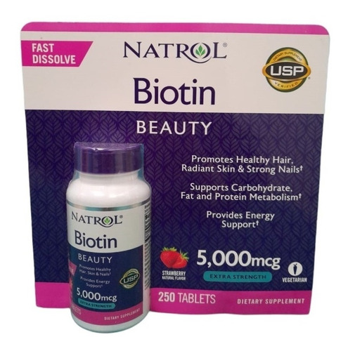 Biotina Natrol  5.000 Mcg X 250