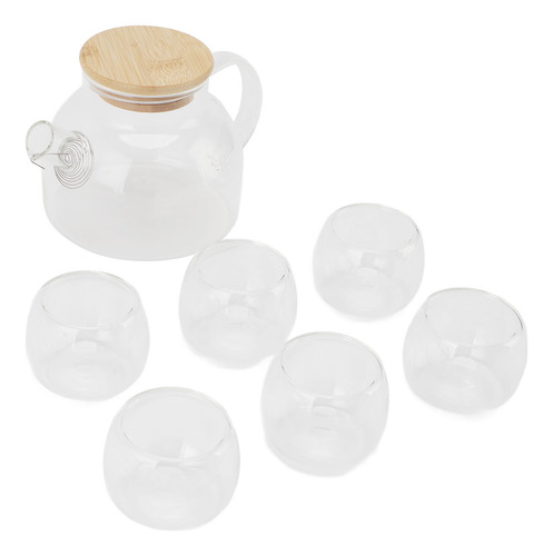Bule De Vidro 500ml Conjunto De Bules De Vidro De 6 Xícaras