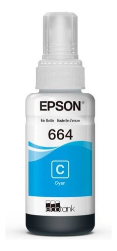  Tinta Epson T664 Cian Original L200 L210 L375 L380 L575