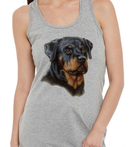 Musculosa Rottweiler Pintura Art