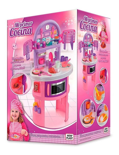 Mi Primer Cocina Cocinita Infatil Nena New Plast Accesorios 
