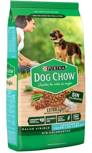 2 Pack Alimento Perro Dog Chow Todo Tamaño 18 Kg Croqueta