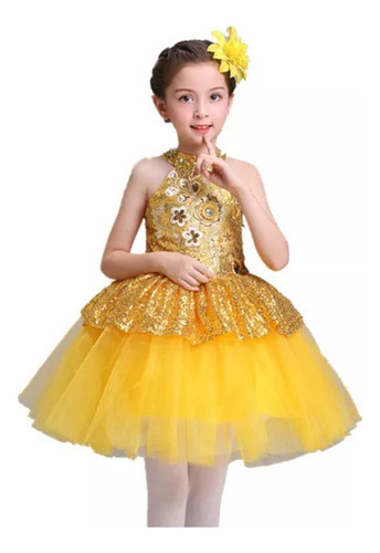 Vestido De Ballet Con Tutú Para Niñas, Leotardo De Gimnasia