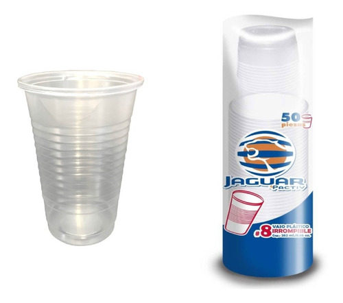 Vaso De Plástico Jaguar No. 8 C/1000 Pzas