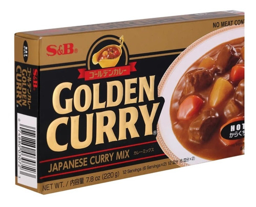 Curry Japones Negro S & B Golden Curry Hot Sauce Mix 220 Gr.