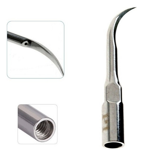 Inserto de acero inoxidable para ultrasonido dental subgingival de 14 Alt