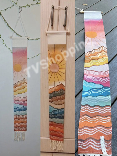 Tapiz De Macramé Bohemio Para Pared Decoración Hogar Dormito