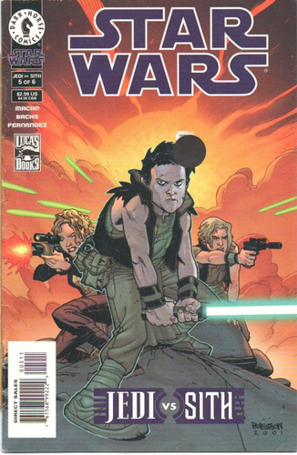 Star Wars - Jedi Vs Sith- Darko Macan (texto). 5a. Parte.  26 Páginas. Inglês. Dark Horse Comics 2001