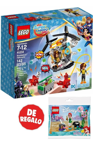 Lego Super Chicas: Helicóptero De Bumblebee + Regalo