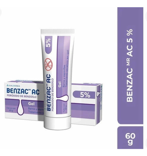 Benzac Gel Peróxido Benzoilo 5% Elimina Acné Puntos Negros T