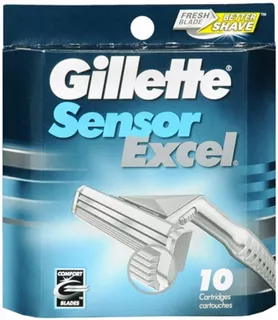 Gillette Sensor Excel Cartuchos De Afeitado Para Hombres Can