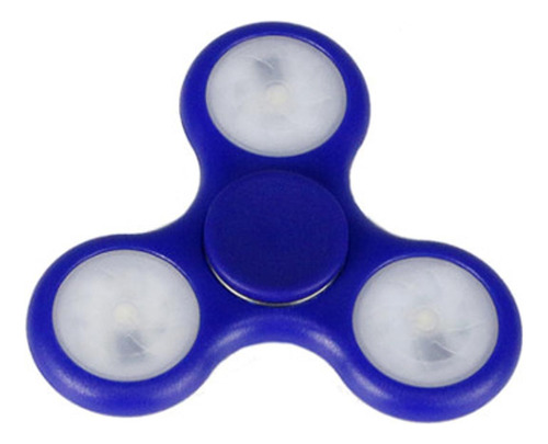 Fidget Spinner Antiestres Luces Led Azul