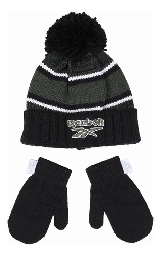 Reebok Juego Gorro Y Manoplas Invierno Bebé 2 Piezas: Gorro