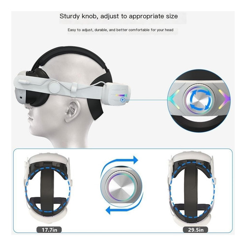 Para Oculus Quest 3s Bateria Com Alça De Cabeça New