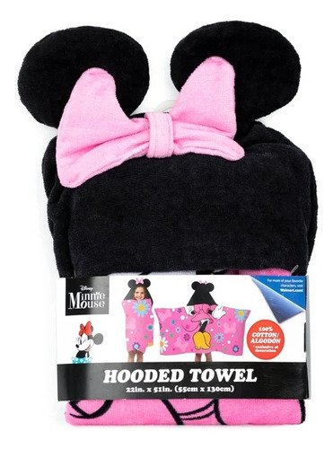Toalla Niña Minnie Mouse Capucha Bata