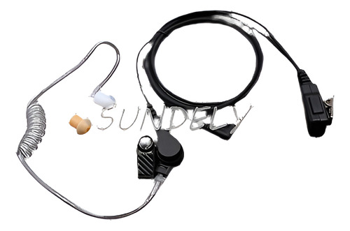 Secuda Vigilancia Policía Auricular Auricular Mic Para Motor