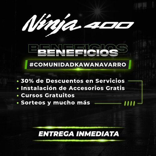 Imagen 3 de 19 de Kawasaki Ninja 400 Abs 2022 -bk- En 18 Cuotas Sin Interés-