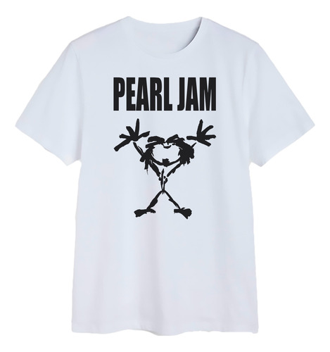 Polera Pearl Jam Logo Banda Musica Grunge Rock Metal Algodón