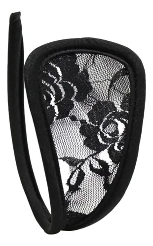 Sexy Tanga Invisible C String Lenceria Mujer Encaje Flor