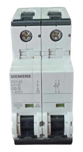 Breaker Siemens 5sy4-205-7 Automático 400v 0.5a 2polos